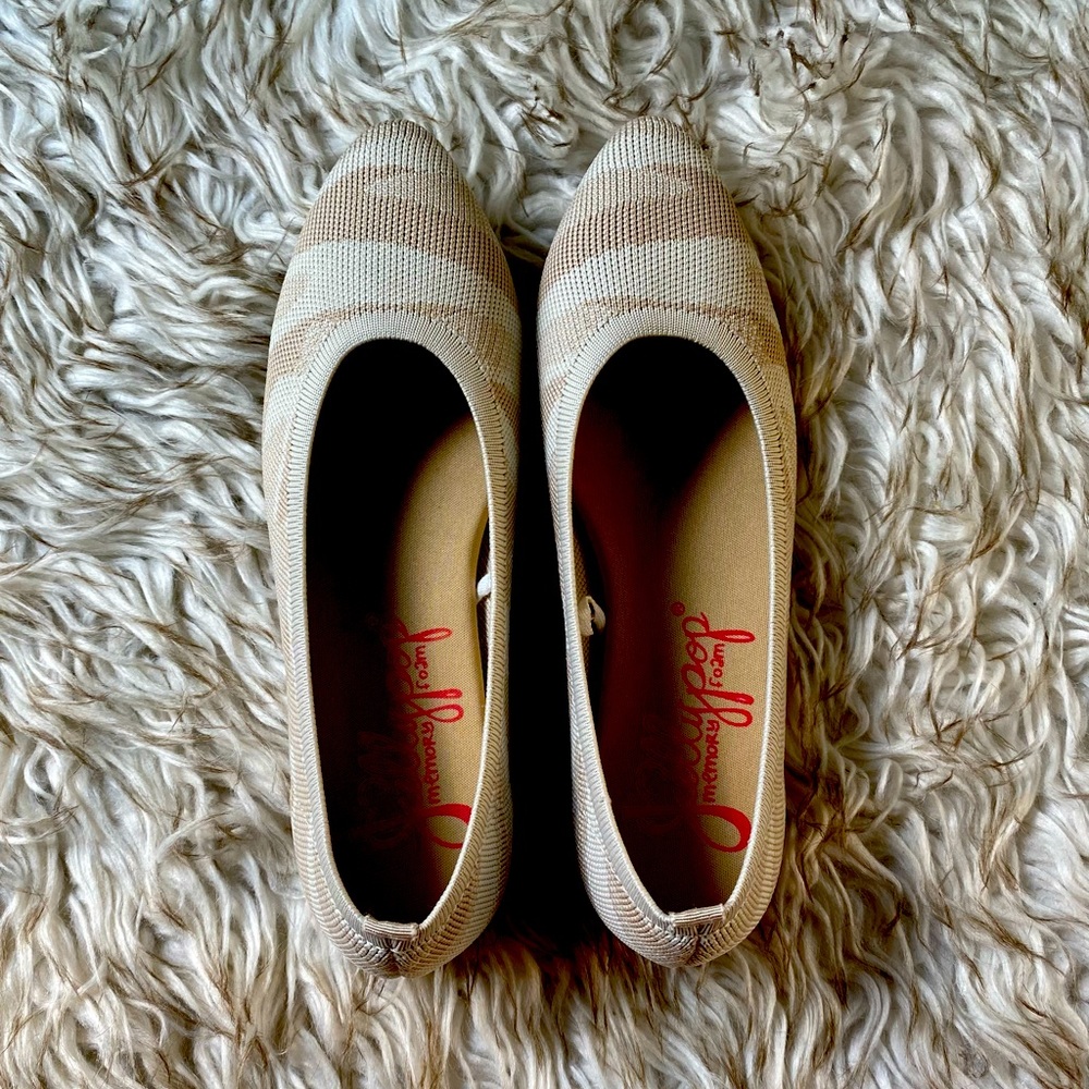 Jellypop Pointed Toe Flats With Memory Foam!